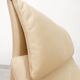 Saporiti Onda armchair in cream-colored leather
