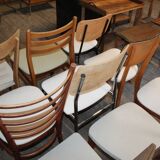 Lot of 9 retaped vintage chairs