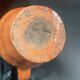 Unusual Pitcher Ceramic in stoneware or glazed earth Signed EL