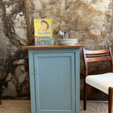 Buffet ancien bleu zingueur