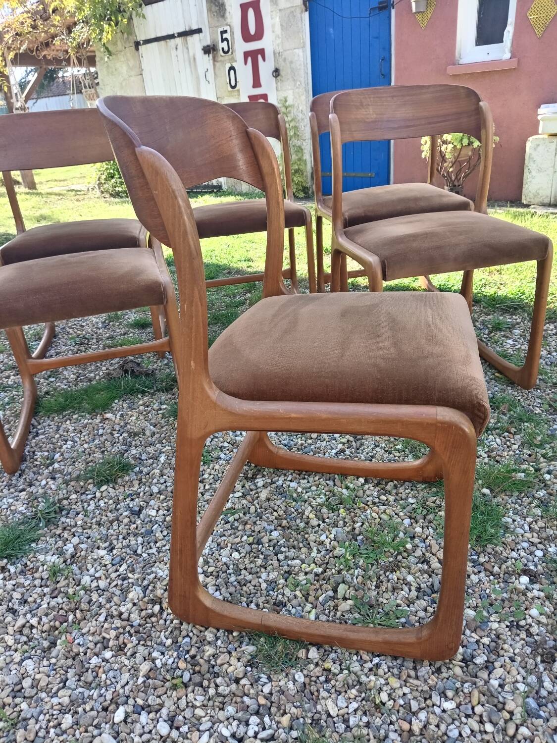 Baumann sled chairs