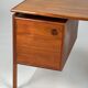 Bureau en teck design danois autoportant Gasvig Møbler vintage milieu du siècle