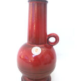 Red Keramik vase 1970