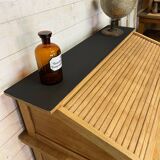 American desk with oak curtain