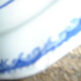 English porcelain saucer lunéville jouy motif