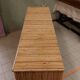 Vintage 3-door bamboo and rattan sideboard 50