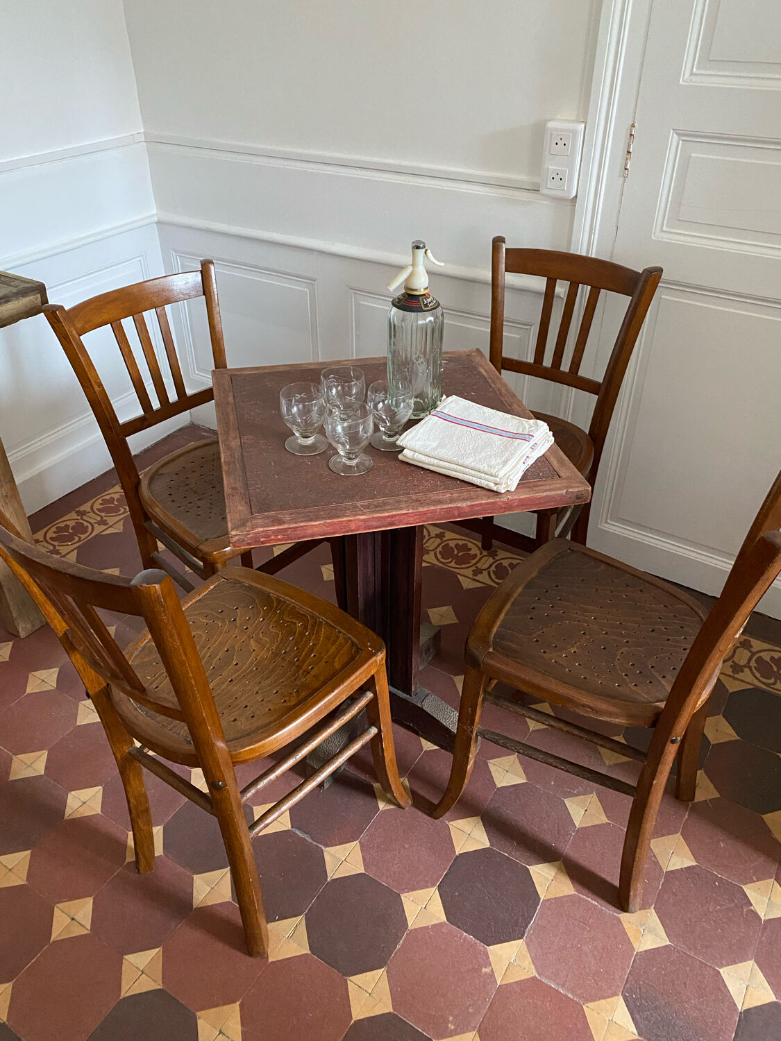 Ensemble de 4 chaises bistrot Luterma