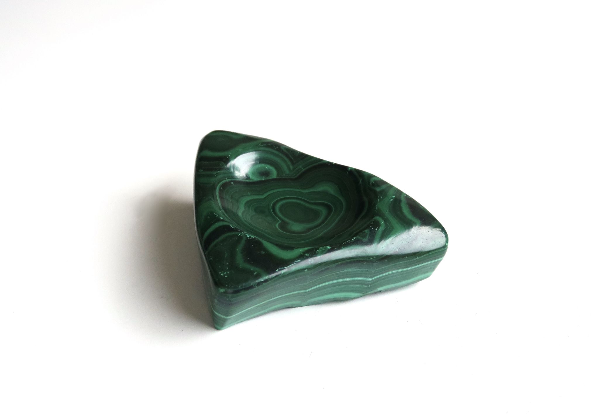 Vide poche en malachite, années 70