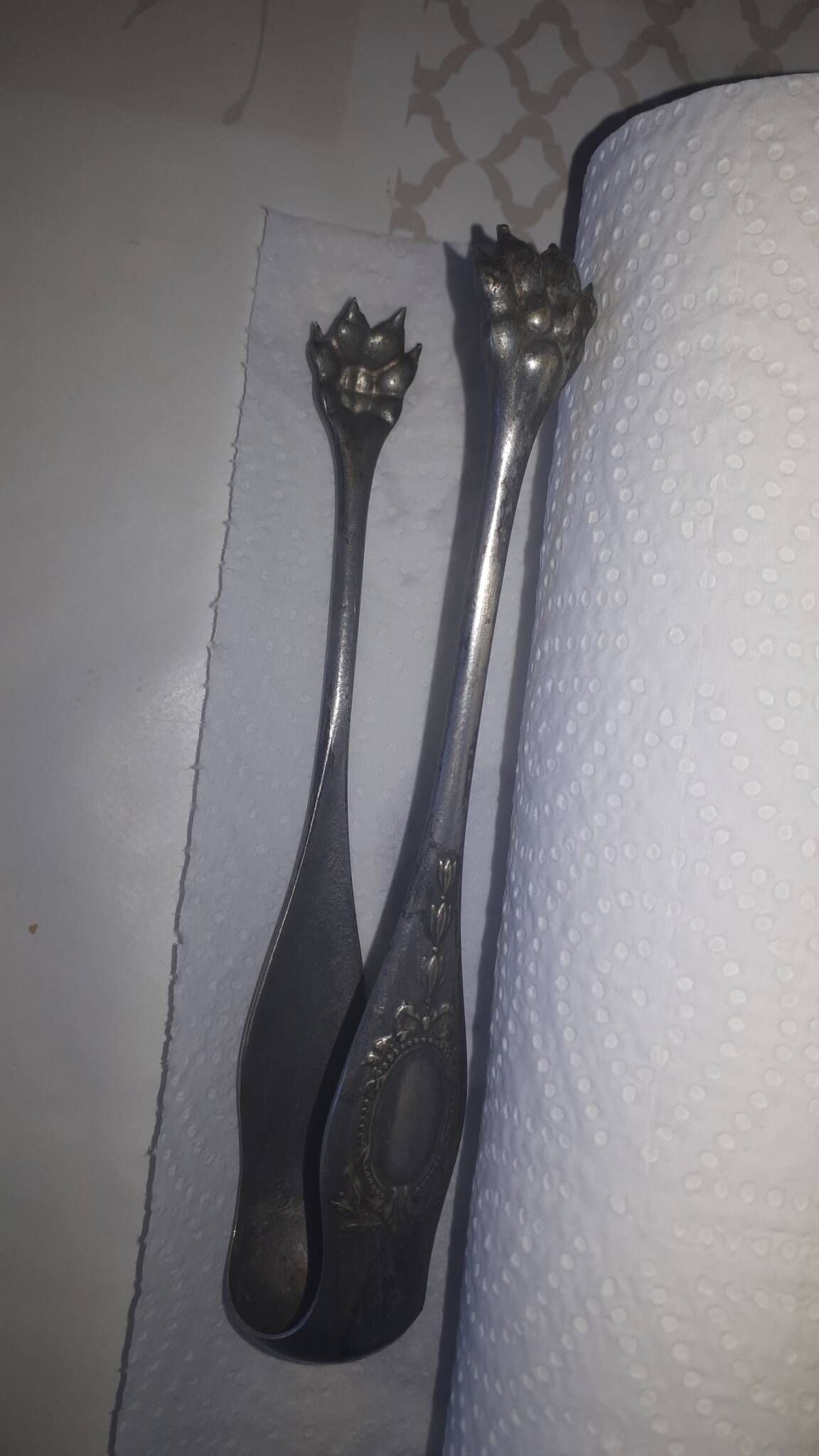 Silver-Plated Sugar Tongs