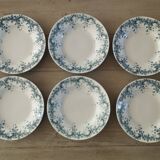 « Byzantin » - 6 assiettes creuses terre de fer St-Amand & Hamage