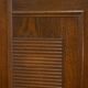 Brutalist display cabinet in oak by Charles Dudouyt, 1940s.