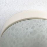 Suspension or wall lamp moon in glass from the vintage German space era by Peill & Putzler, 1970s.