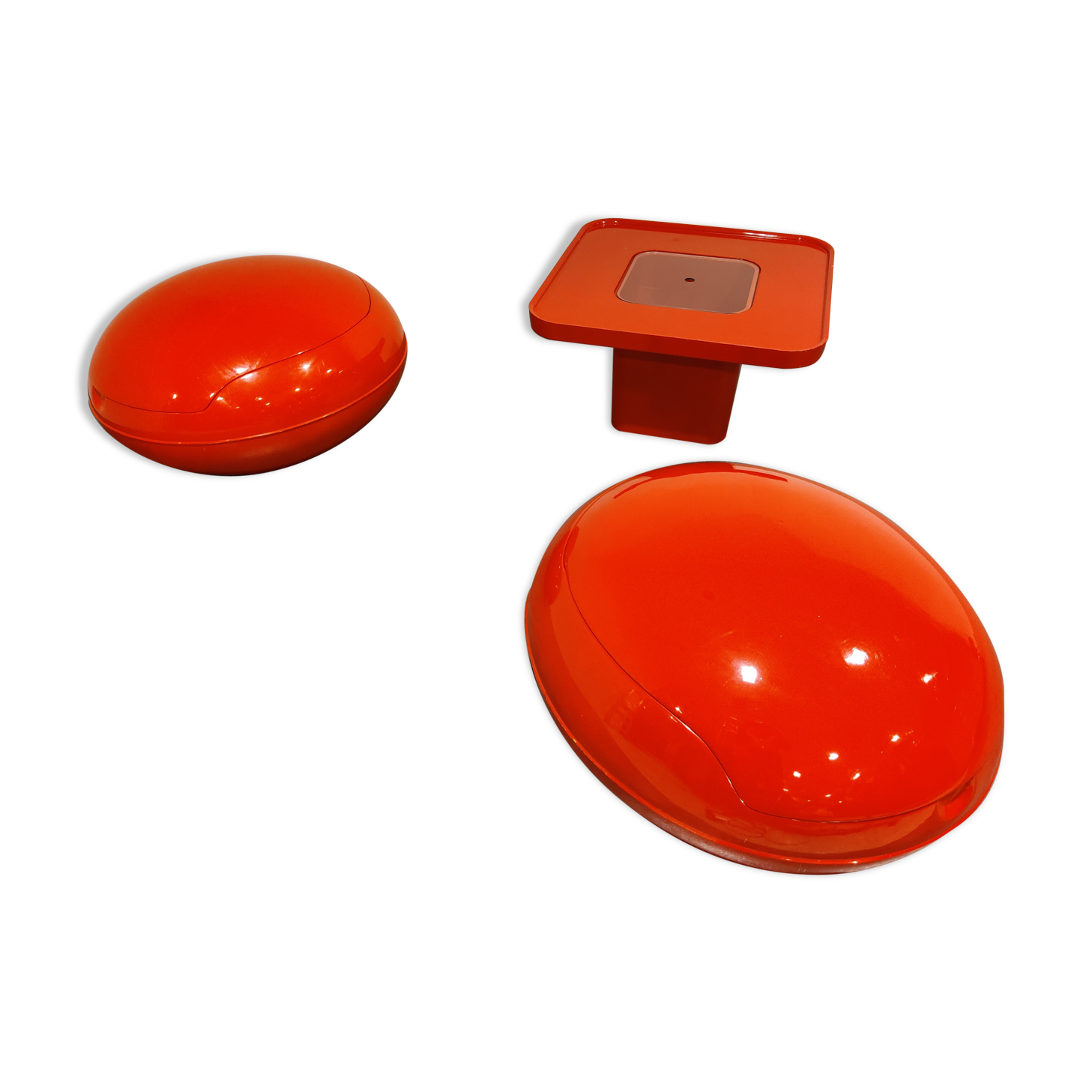 Peter Ghyczy egg chair set, 1960s