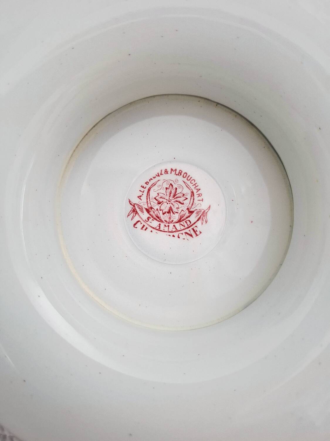 Ironstone earthenware plate