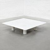 Angelo Mangiarotti for Up&Up Carrara Marble Coffee Table, Italy 1970's