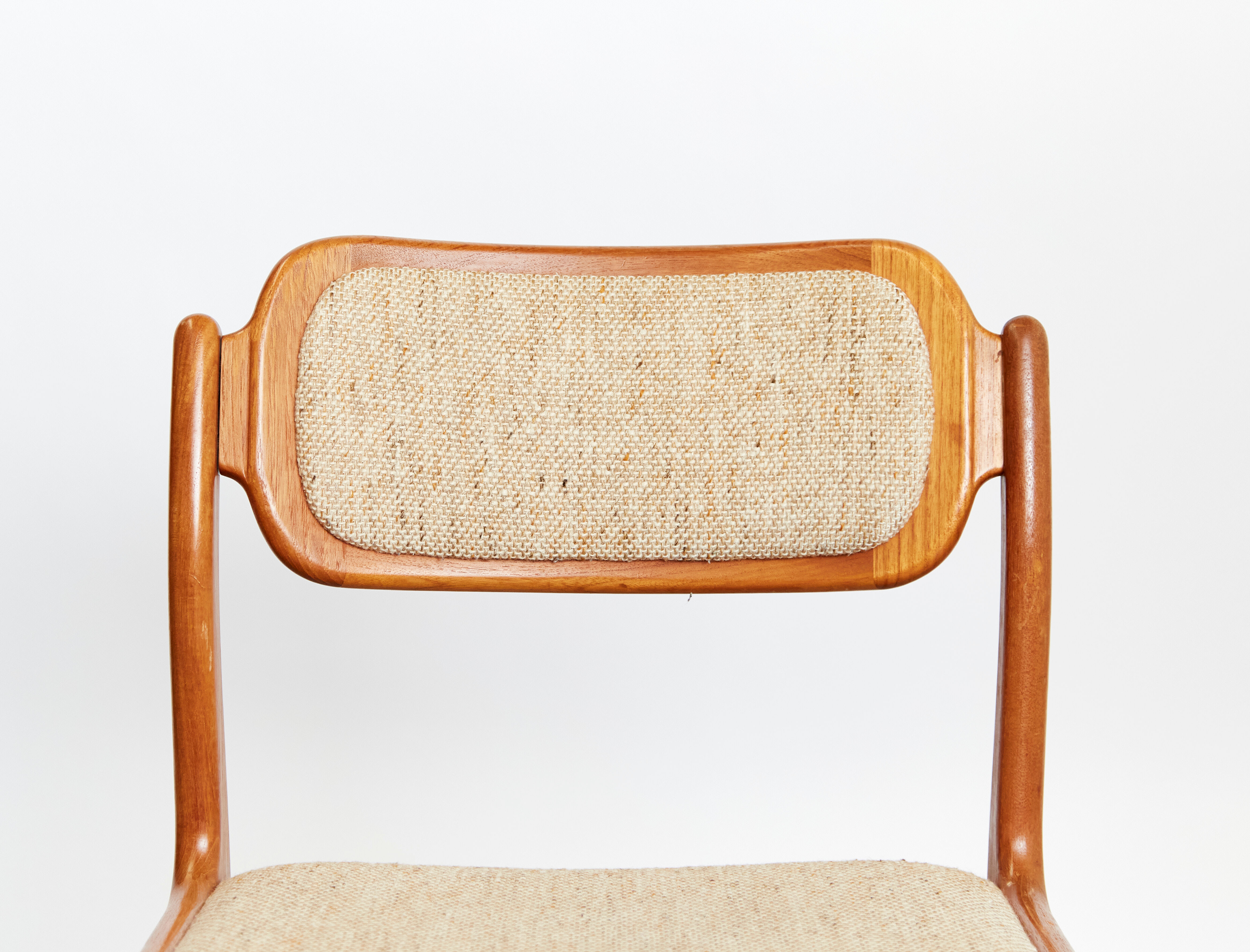 Johannes Andersen teak dining chairs for Uldum