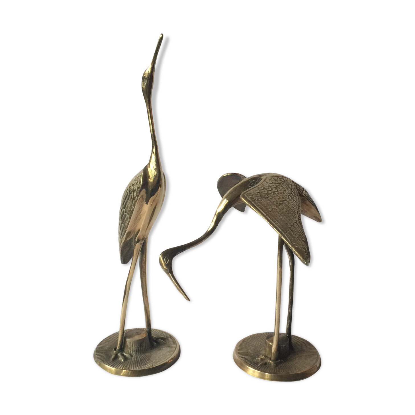 Couple of brass birds