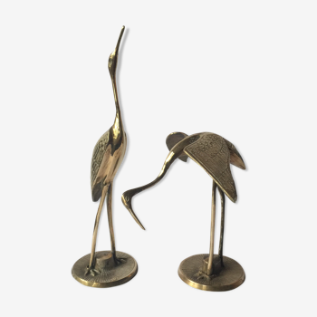 Couple of brass birds