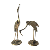 Couple d’oiseaux en laiton