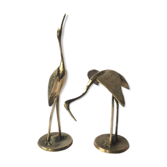 Couple of brass birds