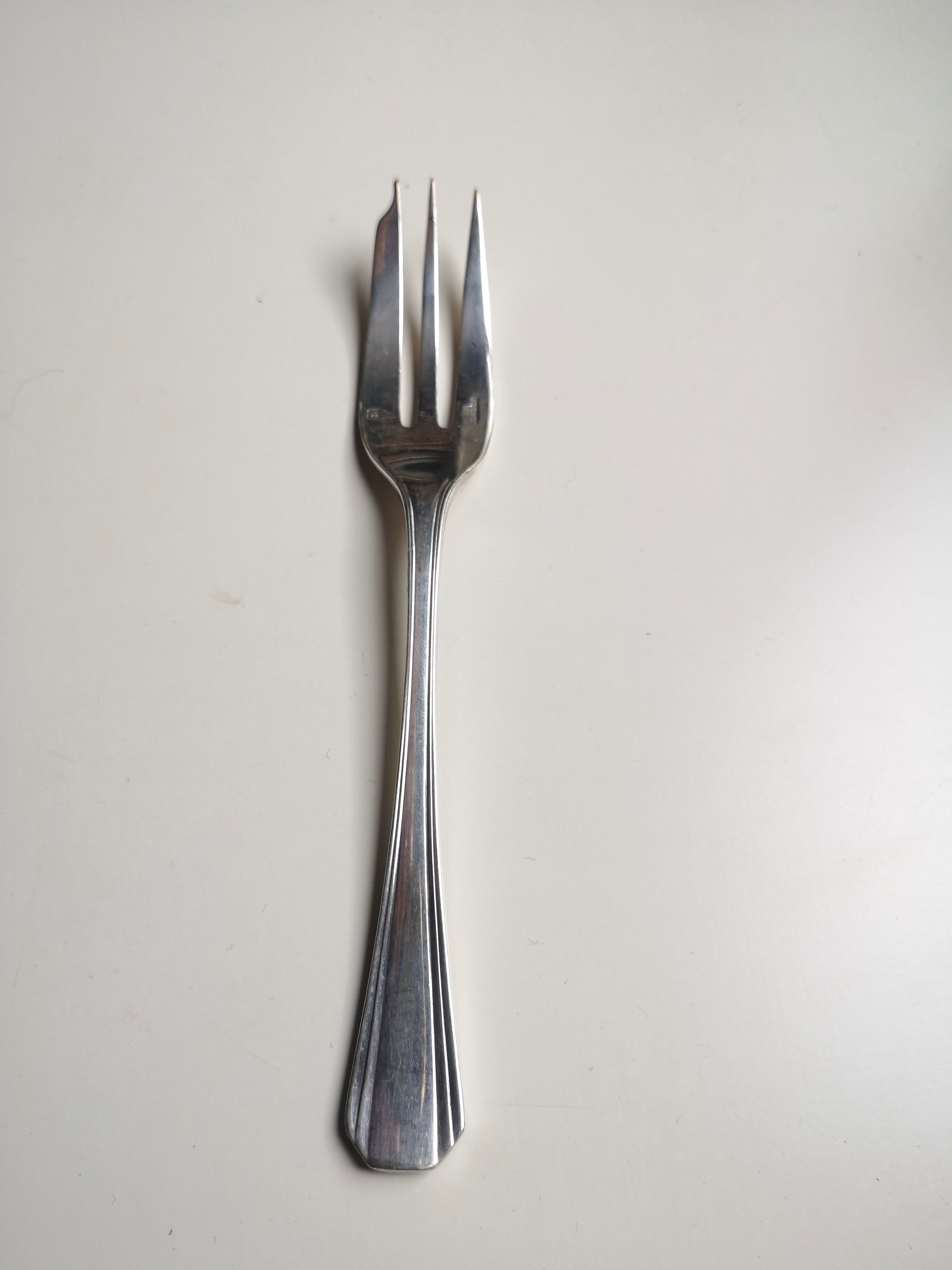 Old Christofle Model Boreal Art Deco by Luc Lanel 8 forks with desserts