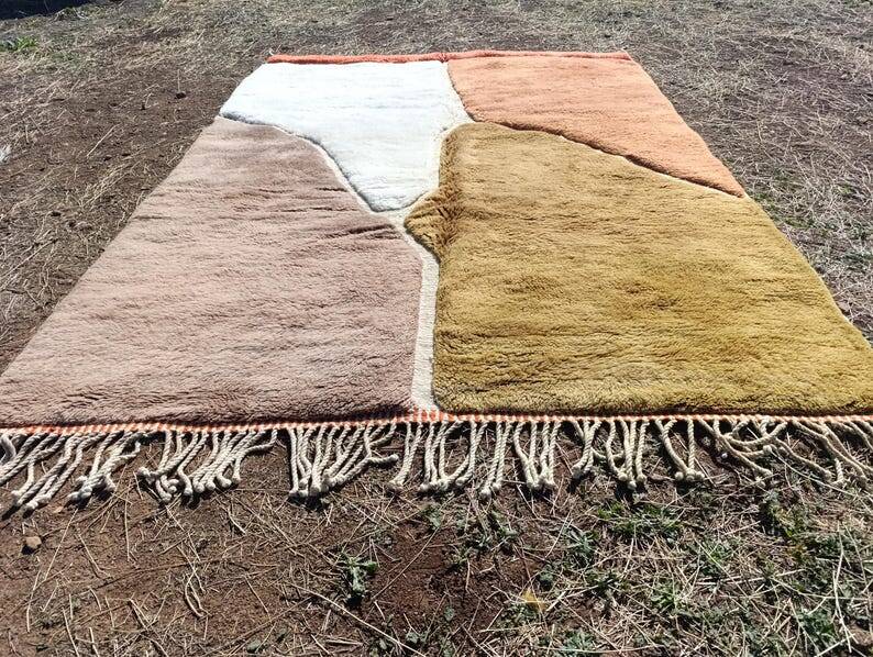 Moroccan Berber rug Mrirt 300 × 200 cm – thick wool, abstract pattern