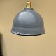 Domed dome suspension in gray and white enamelled sheet metal 18th new electrification