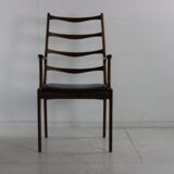 Fauteuil design danois en palissandre grainé par Johannes Andersen
