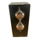 Pierre Giraudon resin hourglass paperweight