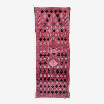 Tapis Marocain Boujad rouge - 355 x 128 cm