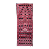 Tapis Marocain Boujad rouge - 355 x 128 cm