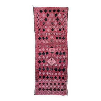 Red Boujad Moroccan rug - 355 x 128 cm