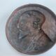 Medallion bas-relief portrait man old bronze 24 cm 1.6 kg foundries Manures et Cie