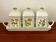 Spice pots and their tray Villeroy and Boch in earthenware
