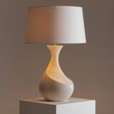 GALIBERT WHITE CERAMIC LAMP, 1960s
