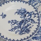 Set of 8 Gien Chardons style dessert plates
