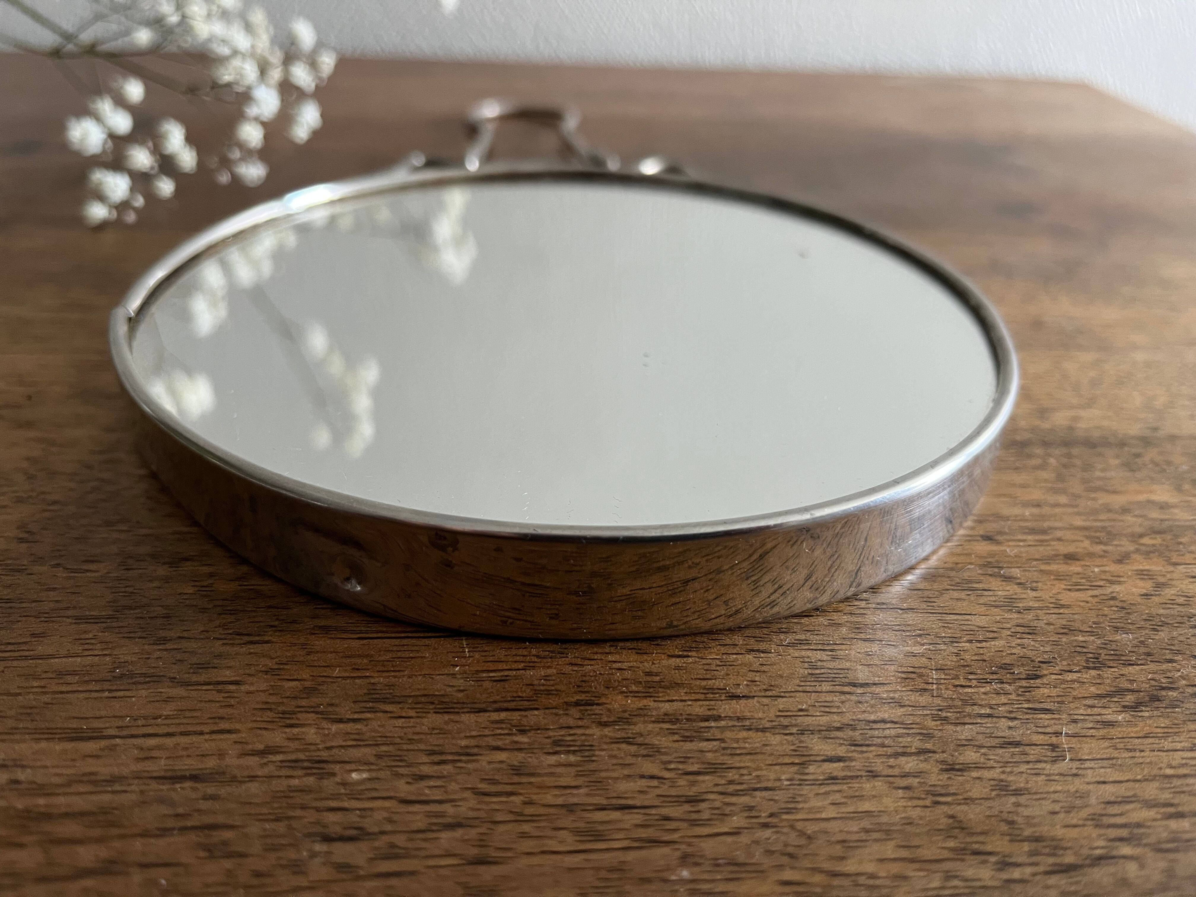 Round barber mirror 14.5 cm