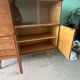 Scandinavian style furniture, brand "eros" in blonde teak, around 1960.