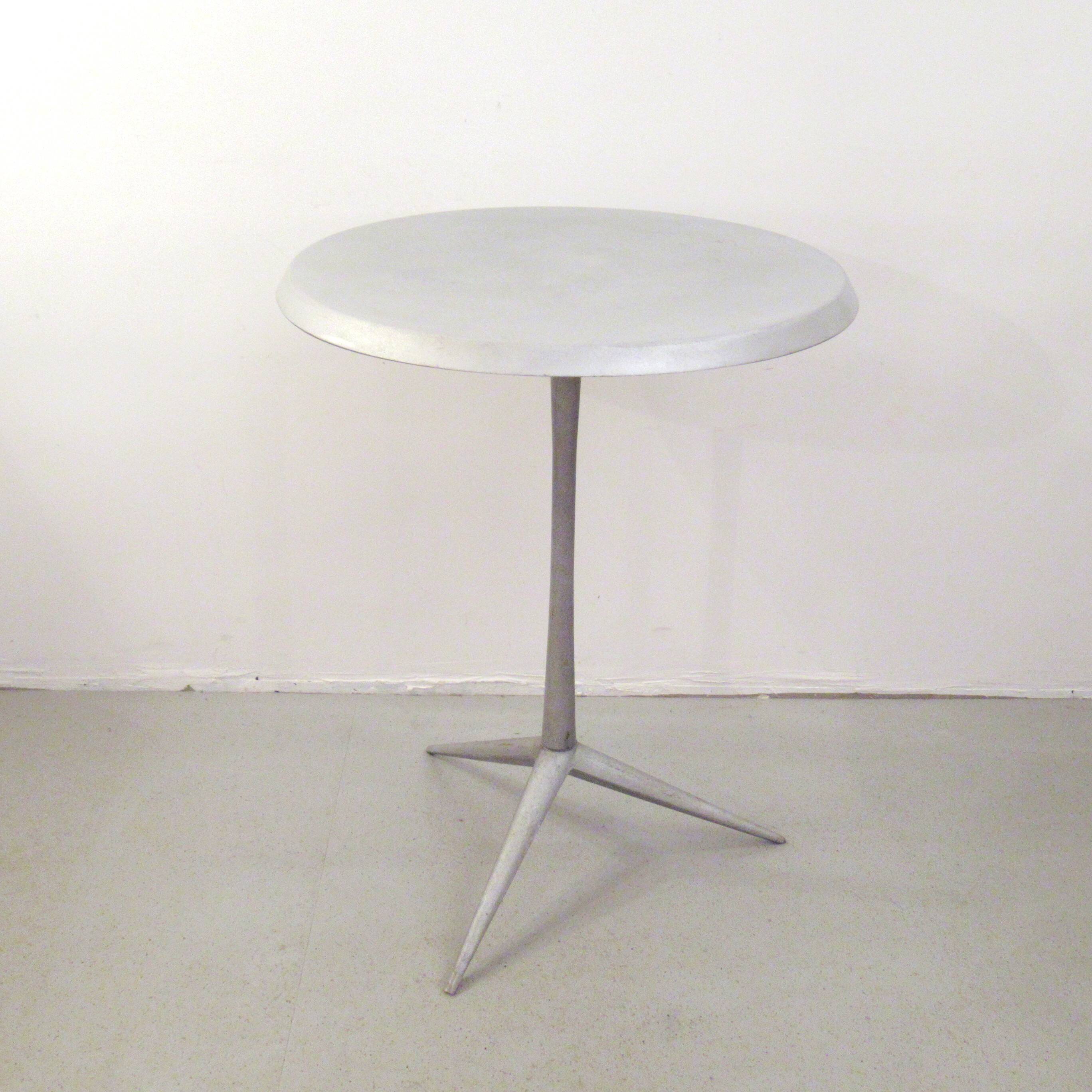 Aluminium cast iron side table from the 1980s.