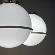 Lustre globe en verre de Murano par Gino Sarfatti, Italie, années 1960