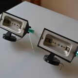 Pair of postmodernist wall sconces, 1980