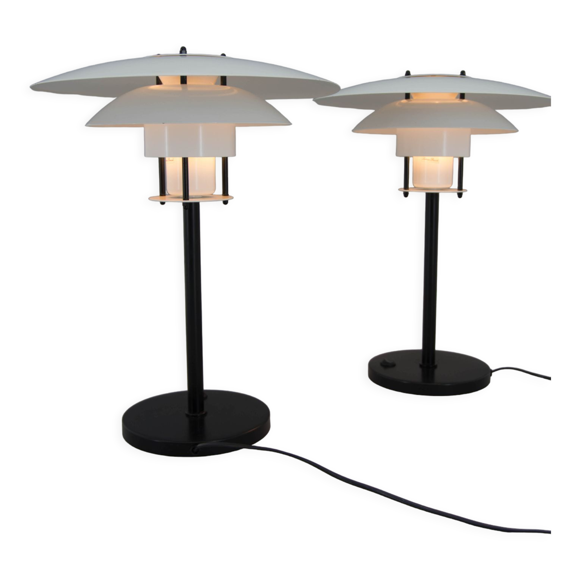 Set of two table lamps by Jorgen Buchwald for Laterna Danica, 1970s