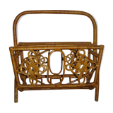 Rattan magazine holder