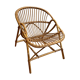 Vintage rattan shell armchair