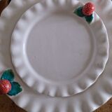 Service dessert in old strawberry Moutiers