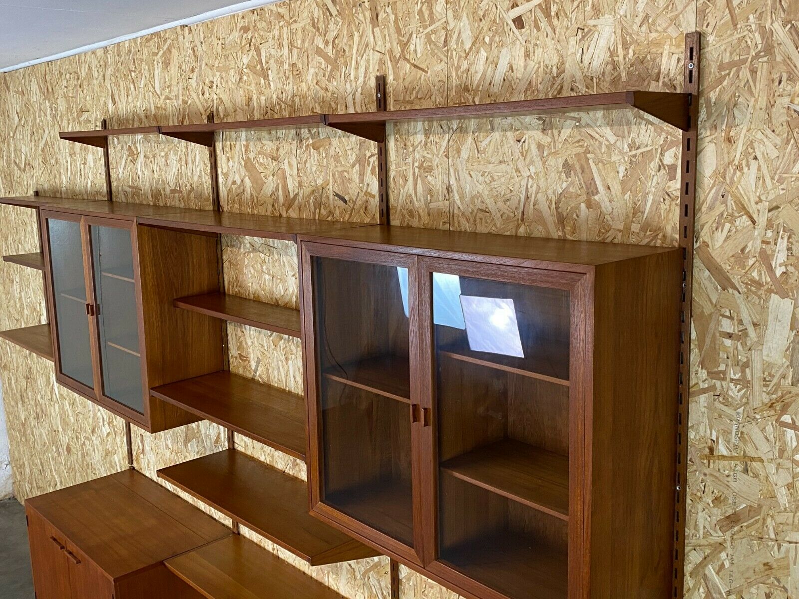 Teak wall shelf by Kai Kristiansen Danish design year 60