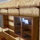 Teak wall shelf by Kai Kristiansen Danish design year 60