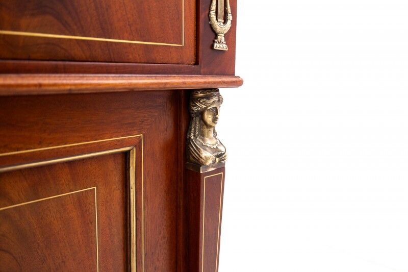 Large double-sided Empire-style desk, France, circa 1870. After renovation.