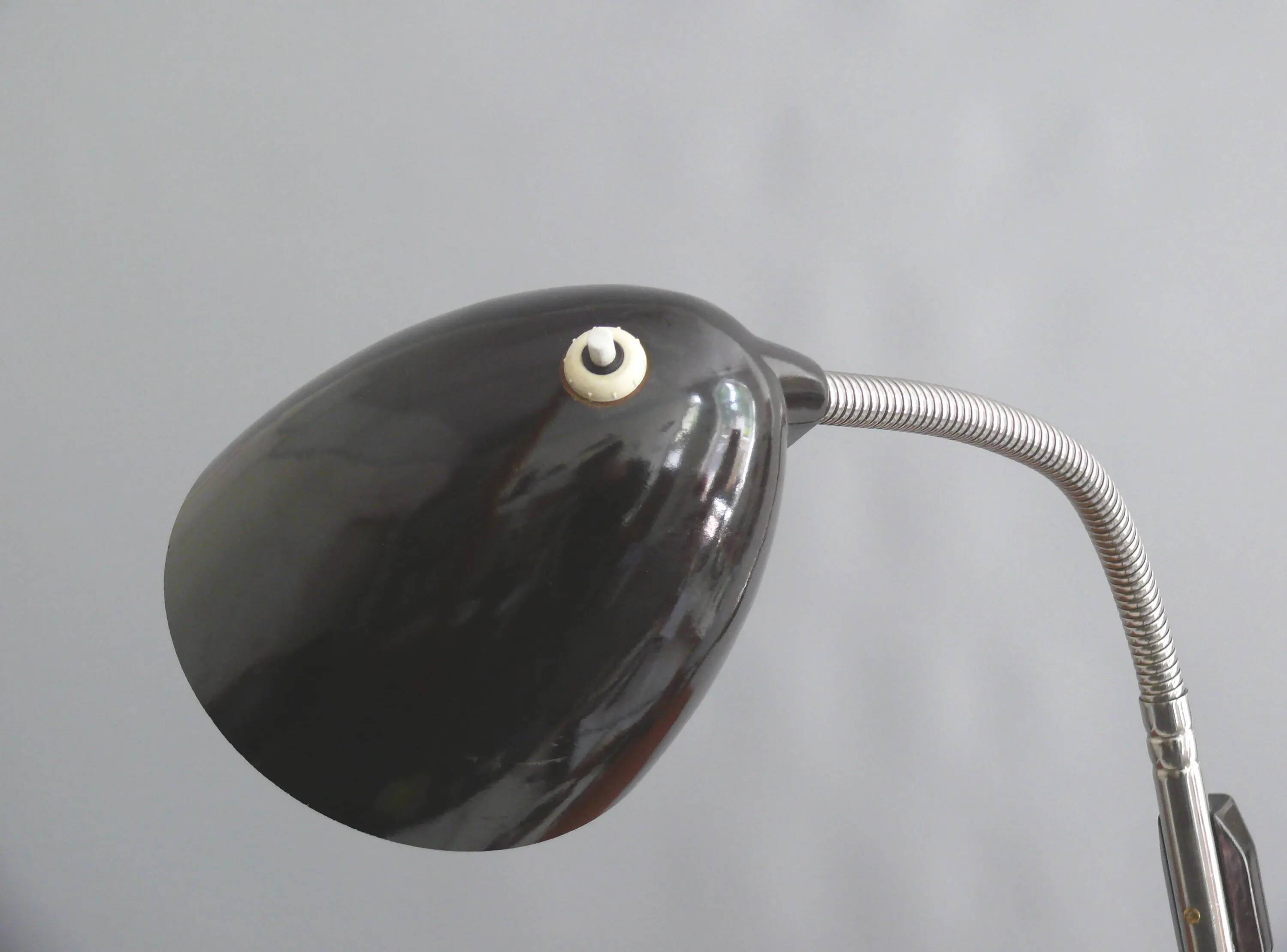 Original goose neck desk lamp from the mid-century - Ecko, a classic of high-quality design