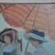 Painting beach scene by Alfred Victor Fournier 1909